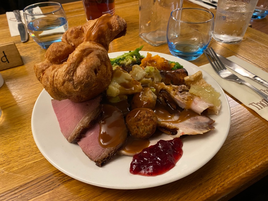 Sunday carvery at The Thatched Inn Abbotsham